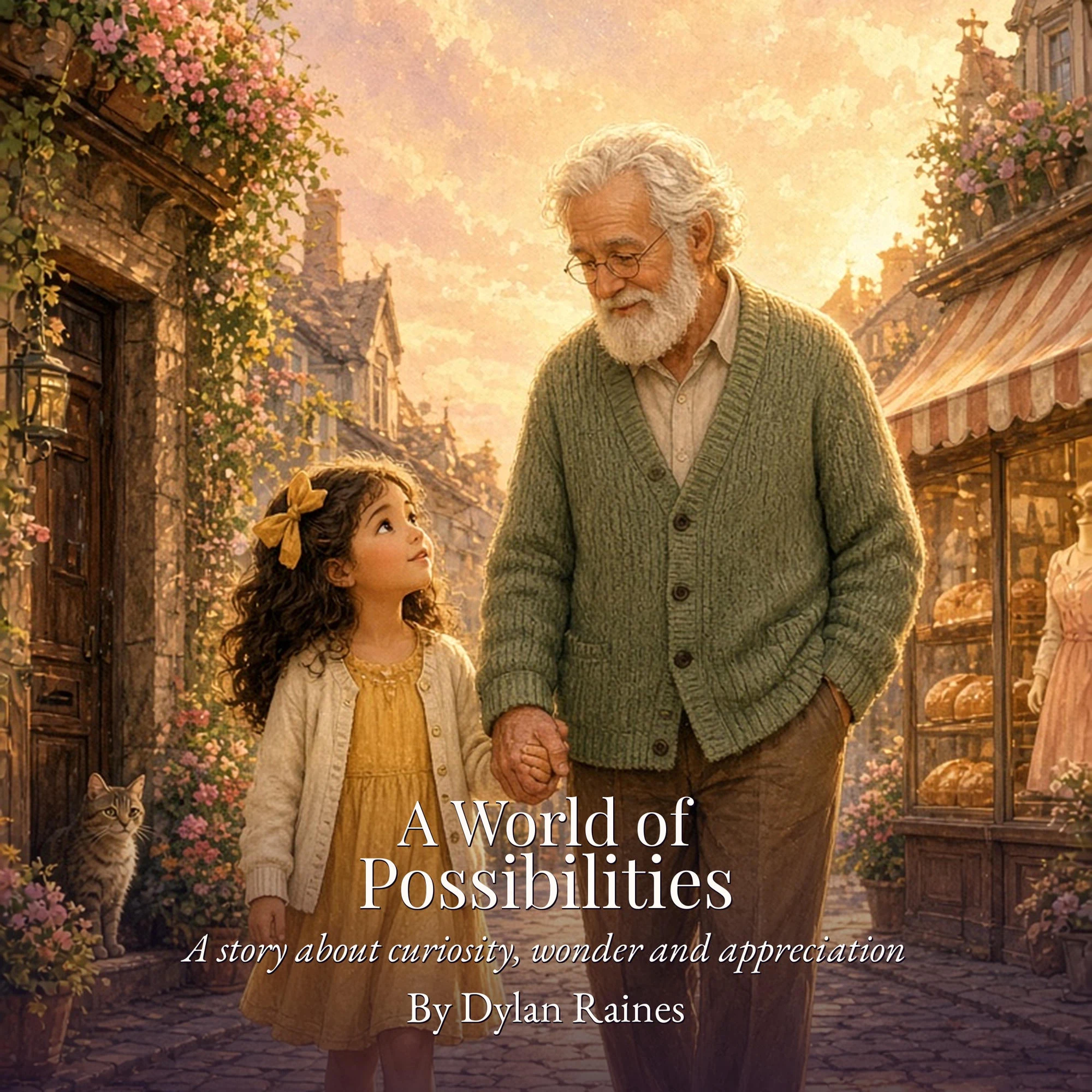 Official cover of A World of Possibilities, a story about curiosity, wonder and appreciation, by Dylan Raines